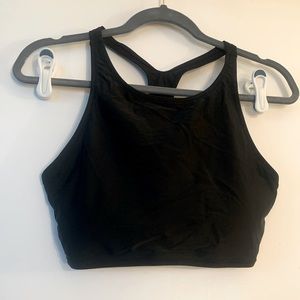 **NWT** Black Racer Back Swim Top